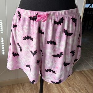 Bat heart pajama shorts glam shot style